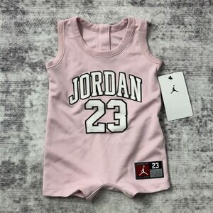 NWT‎ Nike Jordan Baby Jumpman 23 Jersey Pink Romper 3 Months - 55D691-A9Y